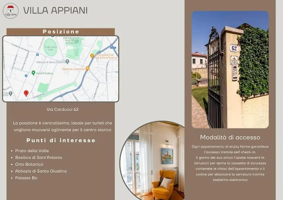 Enjoy Home - Villa Appiani, Prato Della Valle Padova 0*,